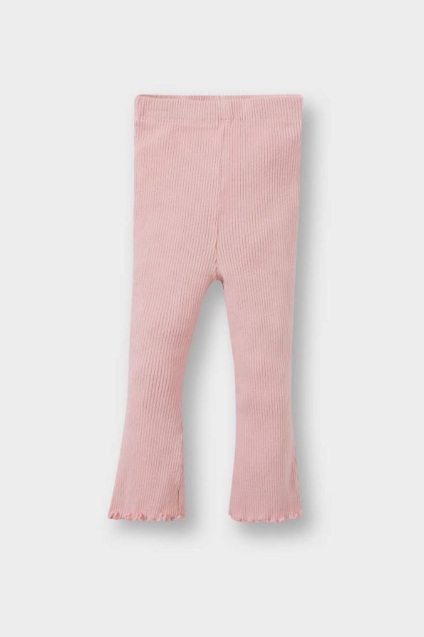 Baby Girl Flared Ribbed Leggings
