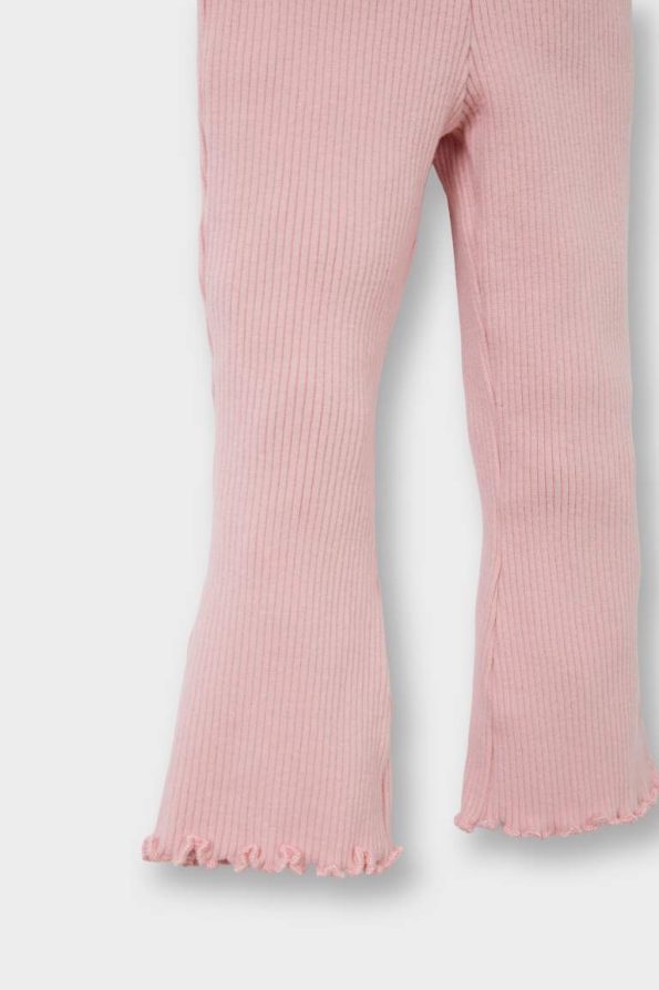 Baby Girl Flared Ribbed Leggings