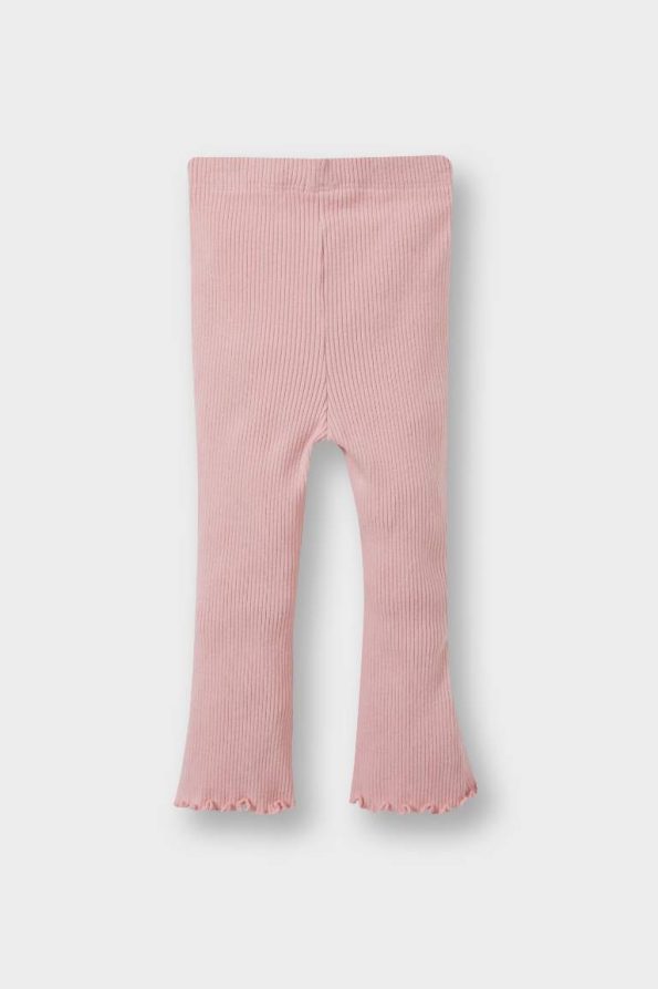 Baby Girl Flared Ribbed Leggings