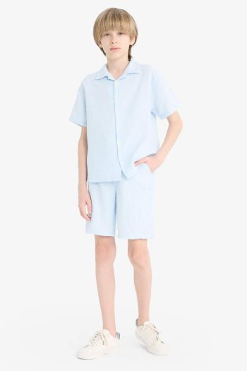 Boys' Elastic Waist Muslin Shorts