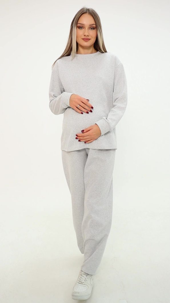 Miss World Lissa Maternity and Nursing Waffle Fabric Tracksuit Set