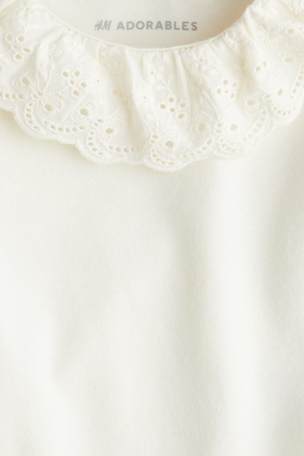 Ruffled Collar Bodysuit