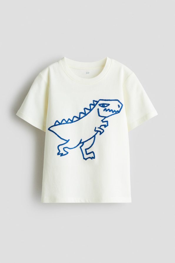 Embroidered Cotton T-Shirt