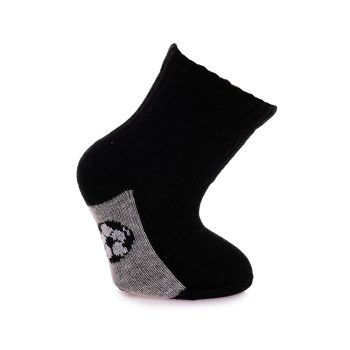 Gray 5-Pack Ankle Socks for Baby Boys