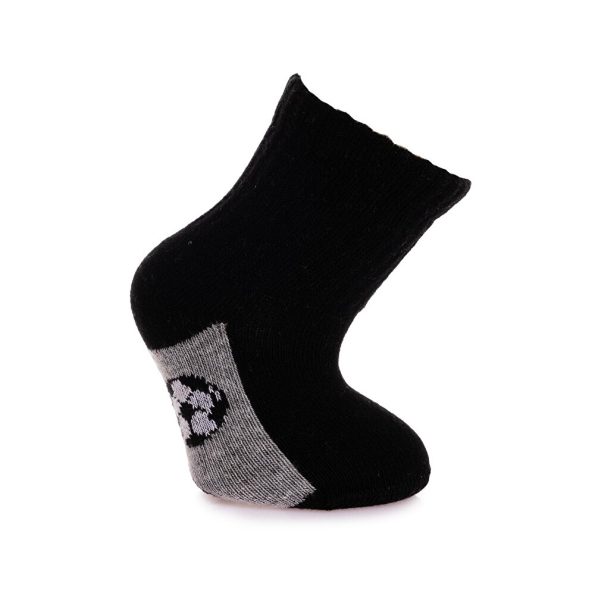Gray 5-Pack Ankle Socks for Baby Boys