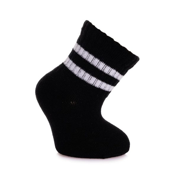 Gray 5-Pack Ankle Socks for Baby Boys