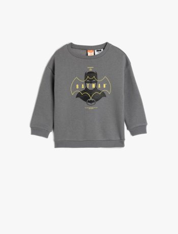 Licensed Boys' Batman Sweatshirt with Long Sleeves