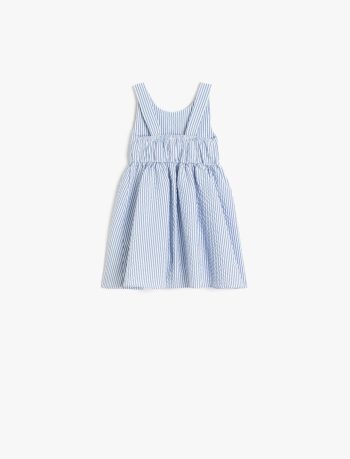 Striped Dress with Bow Detail for Baby Girls