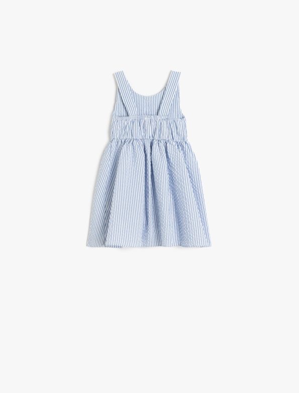 Striped Dress with Bow Detail for Baby Girls