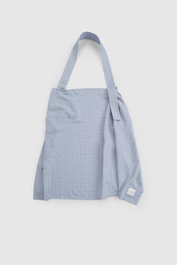 Organic Cotton Muslin Blue Nursing Bib