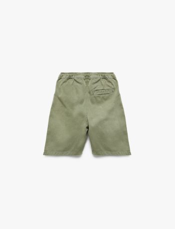 Boys' Cotton Pocket Detail Elastic Waist Chino Shorts