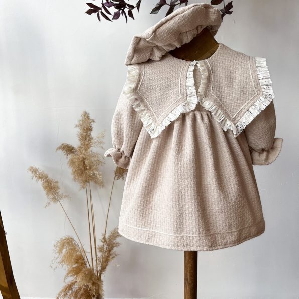 Beige Wooly Dress