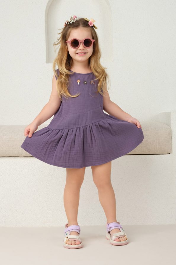 Asymmetrical Dress Violet