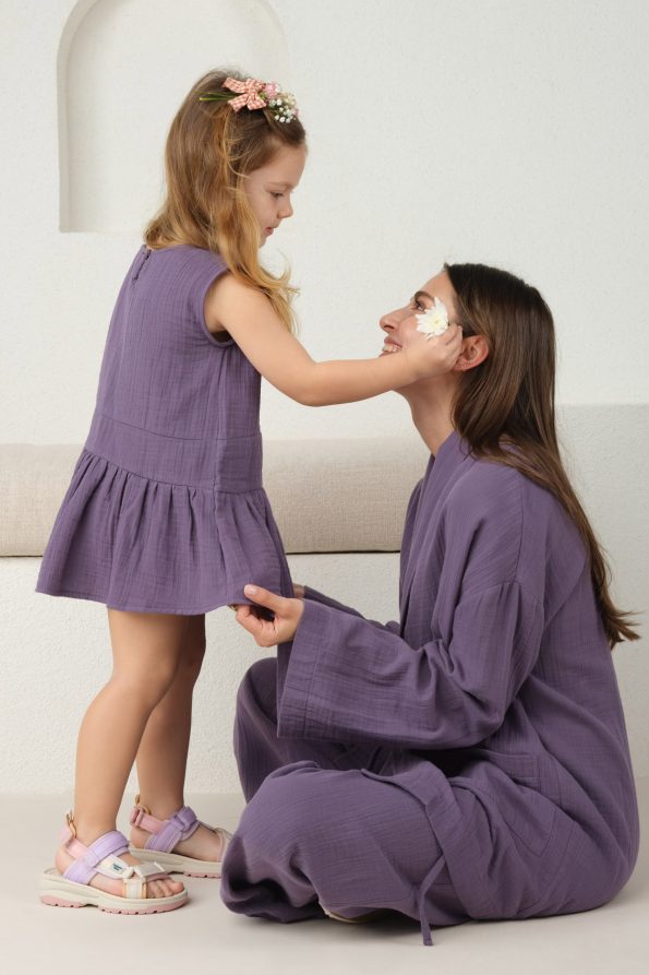 Asymmetrical Dress Violet