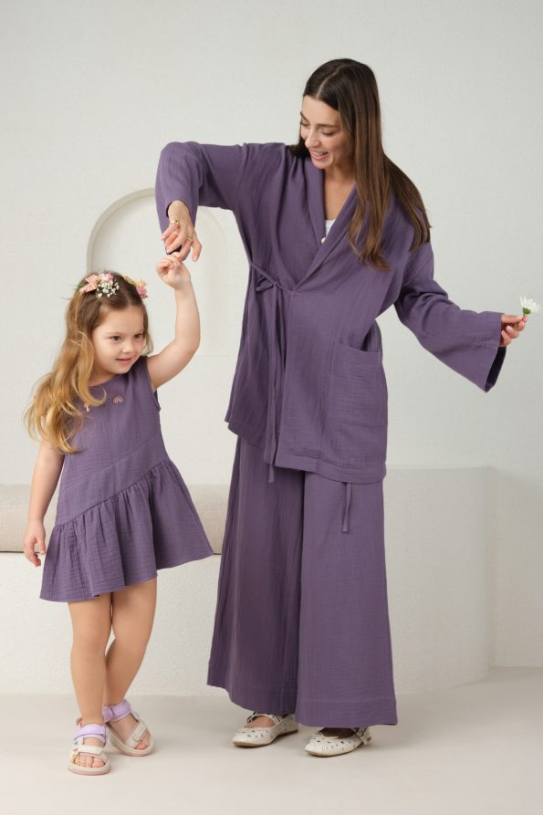 Asymmetrical Dress Violet