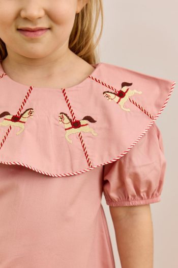 Pink Embroidered Dress