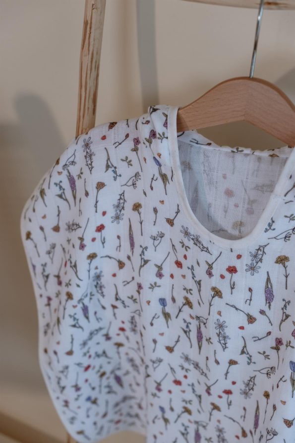 Muslin Baby Poncho - Spring