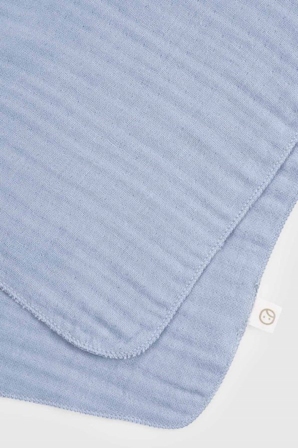 Organic Cotton Four-Layer Muslin Baby Shoulder Wrap Blue