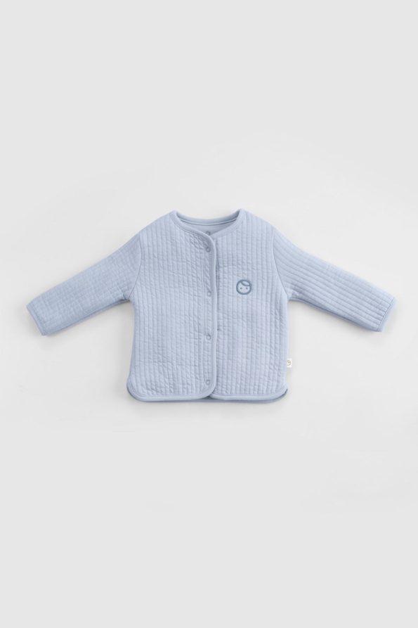 Quilted Blue Baby Set