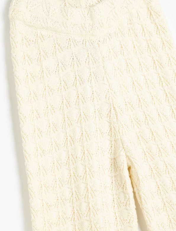 Girls' Chunky Knit Wide-Leg Pants