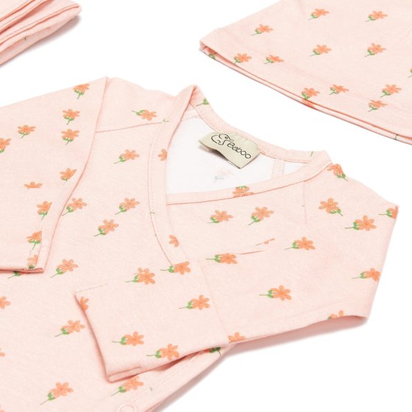 Newborn Organic Cotton Hospital Outfit Set 5 Pieces Pink
