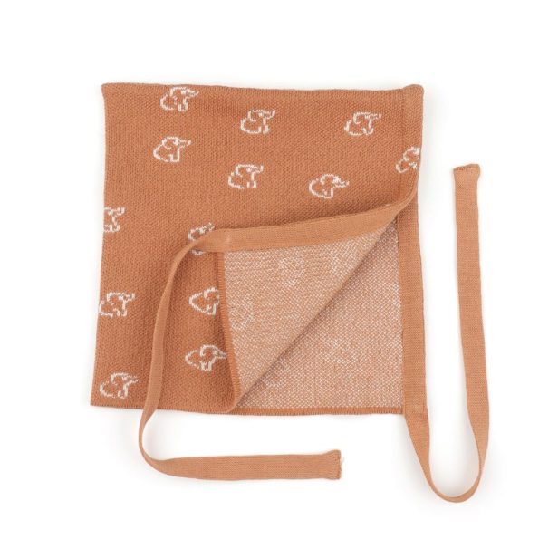 Brown Swaddle Blanket Beanie Booties Gift Set