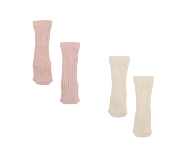 2-Pack Organic Cotton Knee-High Baby and Kids Socks