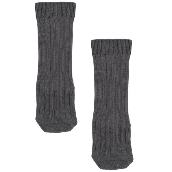 Knee-High Organic Cotton Baby and Kids Socks Gray