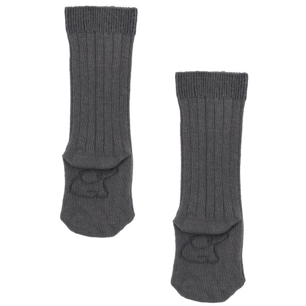 Knee-High Organic Cotton Baby and Kids Socks Gray