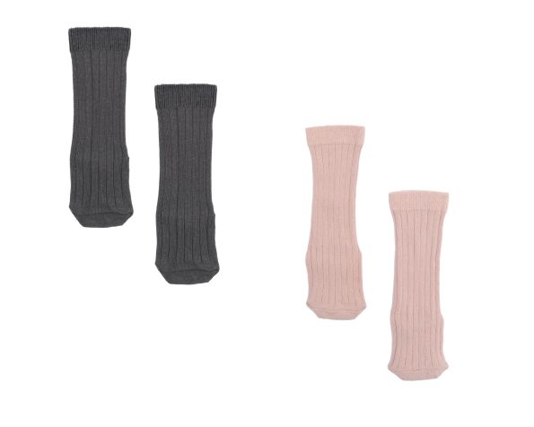 2-Pack Organic Cotton Knee-High Baby and Kids Socks