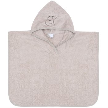 Organic Cotton Baby and Kids Hooded Towel Beige
