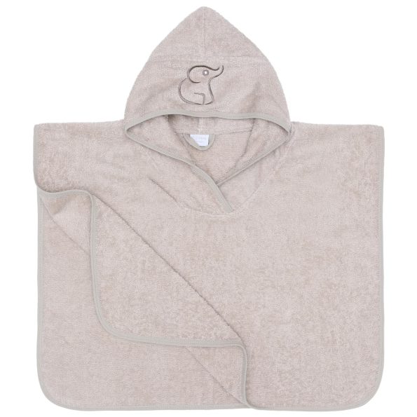 Organic Cotton Baby and Kids Hooded Towel Beige