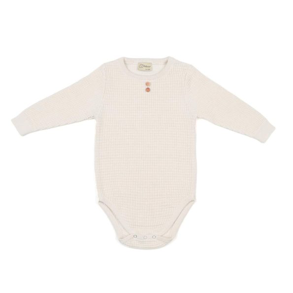 Waffle Organic Cotton Baby Set Cream