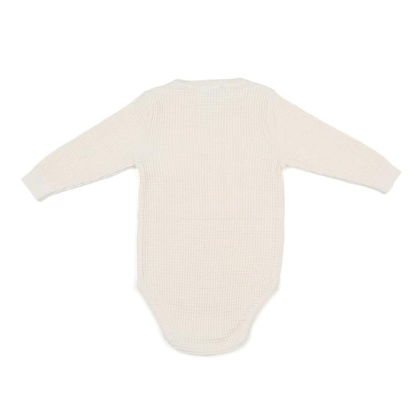 Waffle Organic Cotton Baby Set Cream