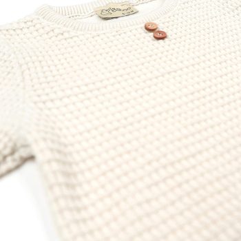 Waffle Organic Cotton Kids Set Cream