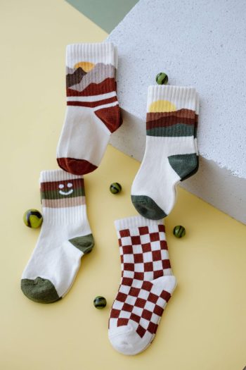 BABYBEK Nature Chess Premium 4-Piece Sock Set