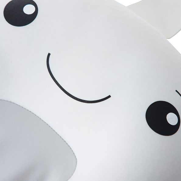 Whale Foam Bath Bed Grey