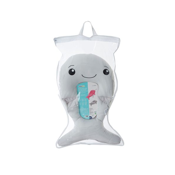 Whale Foam Bath Bed Grey