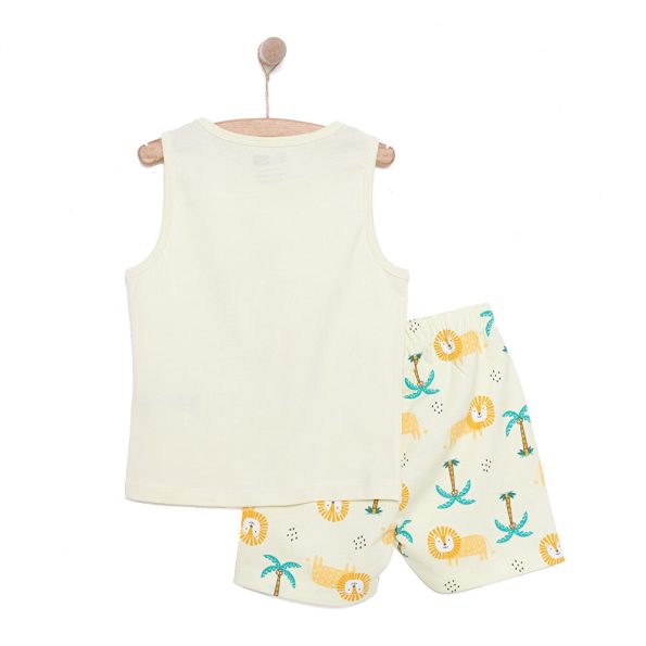 Baby Boy Basic T-Shirt and Shorts Set in Light Green