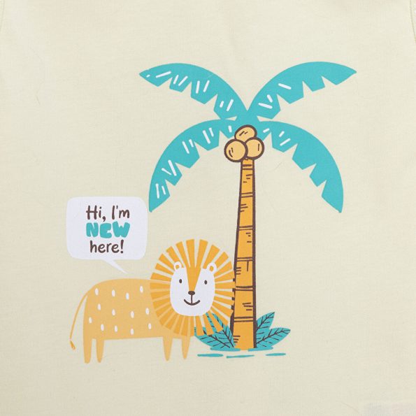 Baby Boy Basic T-Shirt and Shorts Set in Light Green