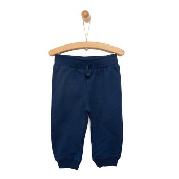 Boys' Ribbed Cuff Sweatpants in Navy Blue