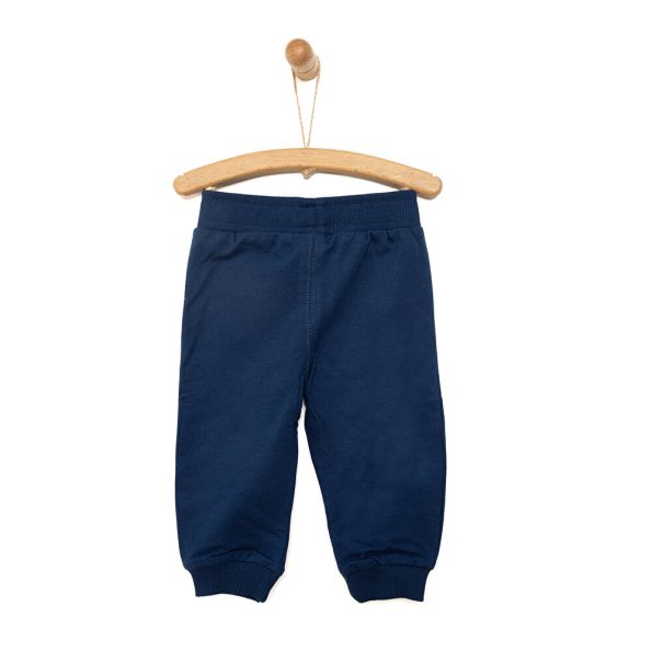 Boys' Ribbed Cuff Sweatpants in Navy Blue