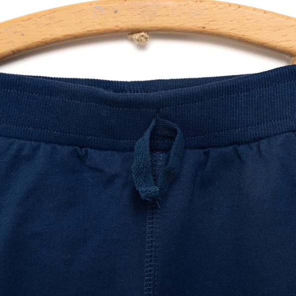 Boys' Ribbed Cuff Sweatpants in Navy Blue