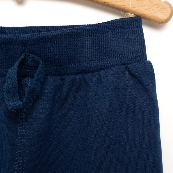 Boys' Ribbed Cuff Sweatpants in Navy Blue