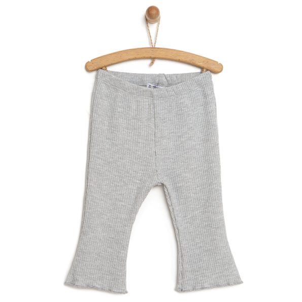 Toddler Girl Basic Gray Melange Flared Leggings