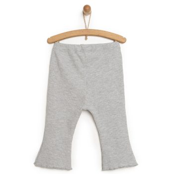 Toddler Girl Basic Gray Melange Flared Leggings