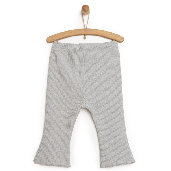 Toddler Girl Basic Gray Melange Flared Leggings