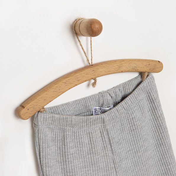 Toddler Girl Basic Gray Melange Flared Leggings