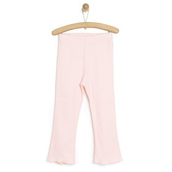 Girls' Basic Bell-Bottom Leggings Light Pink