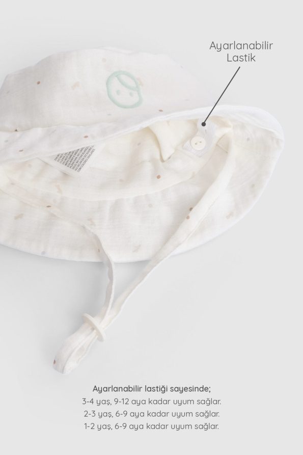 Organic Cotton Muslin Fisherman Baby Hat